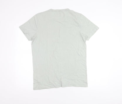 Abercrombie & Fitch Men’s Grey M Regular Fit Short Sleeve Logo T-Shirt