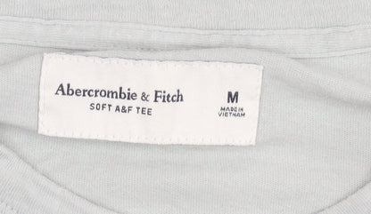 Abercrombie & Fitch Men’s Grey M Regular Fit Short Sleeve Logo T-Shirt