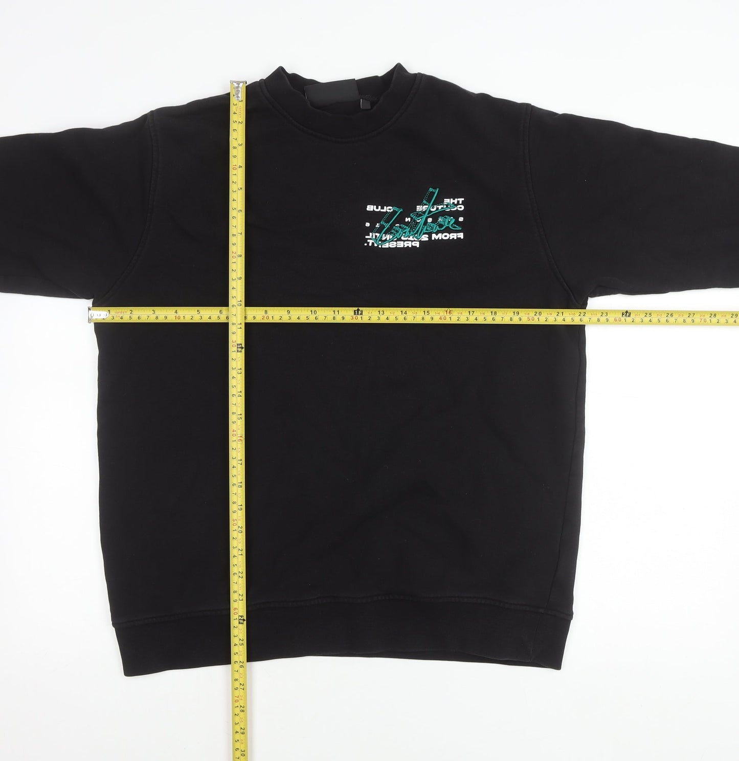 Mens UK Size L Couture Black Pullover Sweatshirt