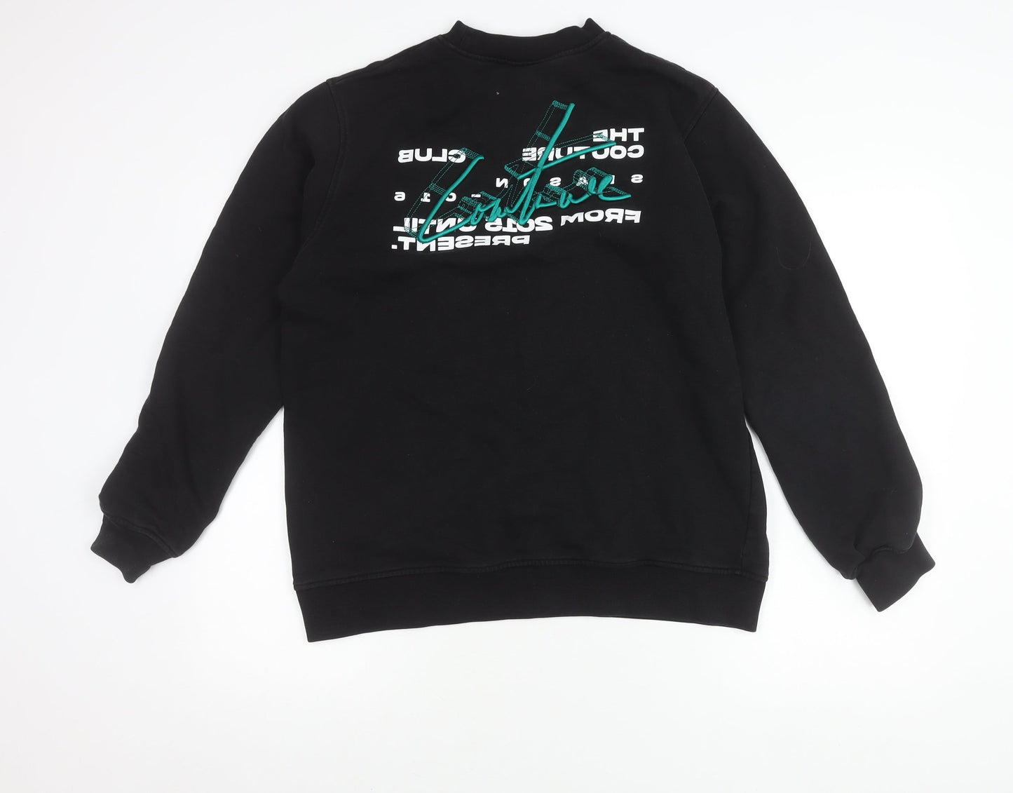 Mens UK Size L Couture Black Pullover Sweatshirt
