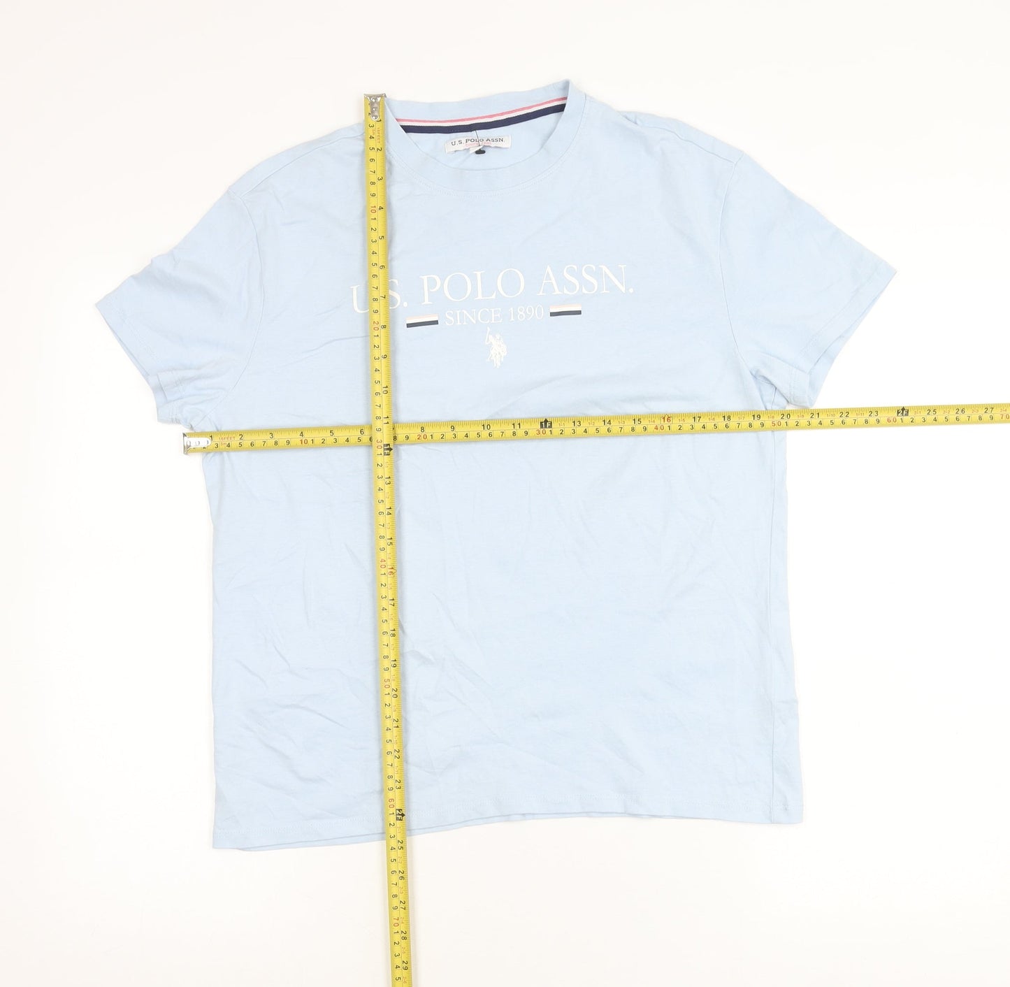 Womens UK Size XS U.S. Polo Assn. Blue Basic T-Shirt