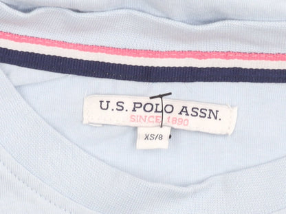 Womens UK Size XS U.S. Polo Assn. Blue Basic T-Shirt
