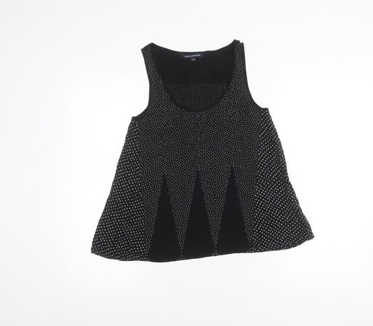Womens UK Size 8 French Connection Black Basic Tank