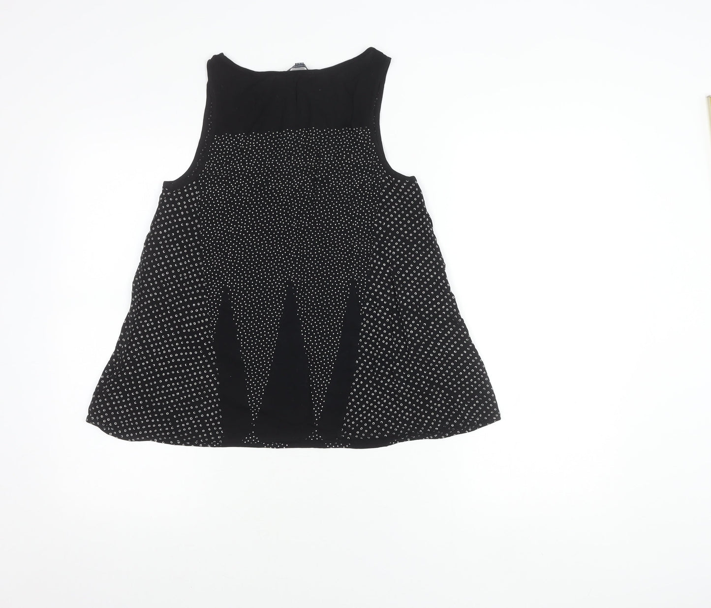 Womens UK Size 8 French Connection Black Basic Tank