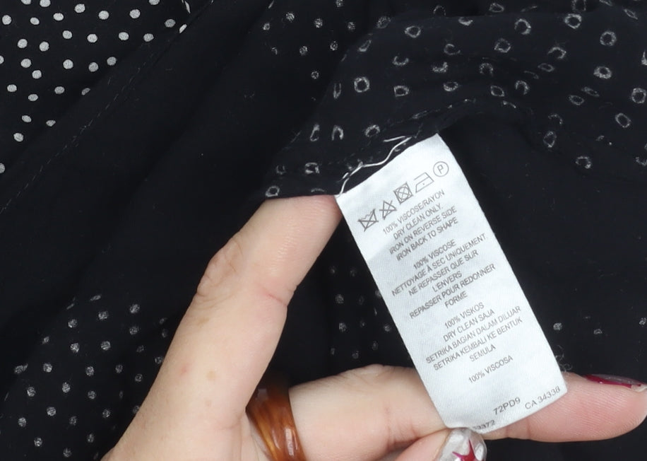 Womens UK Size 8 French Connection Black Basic Tank