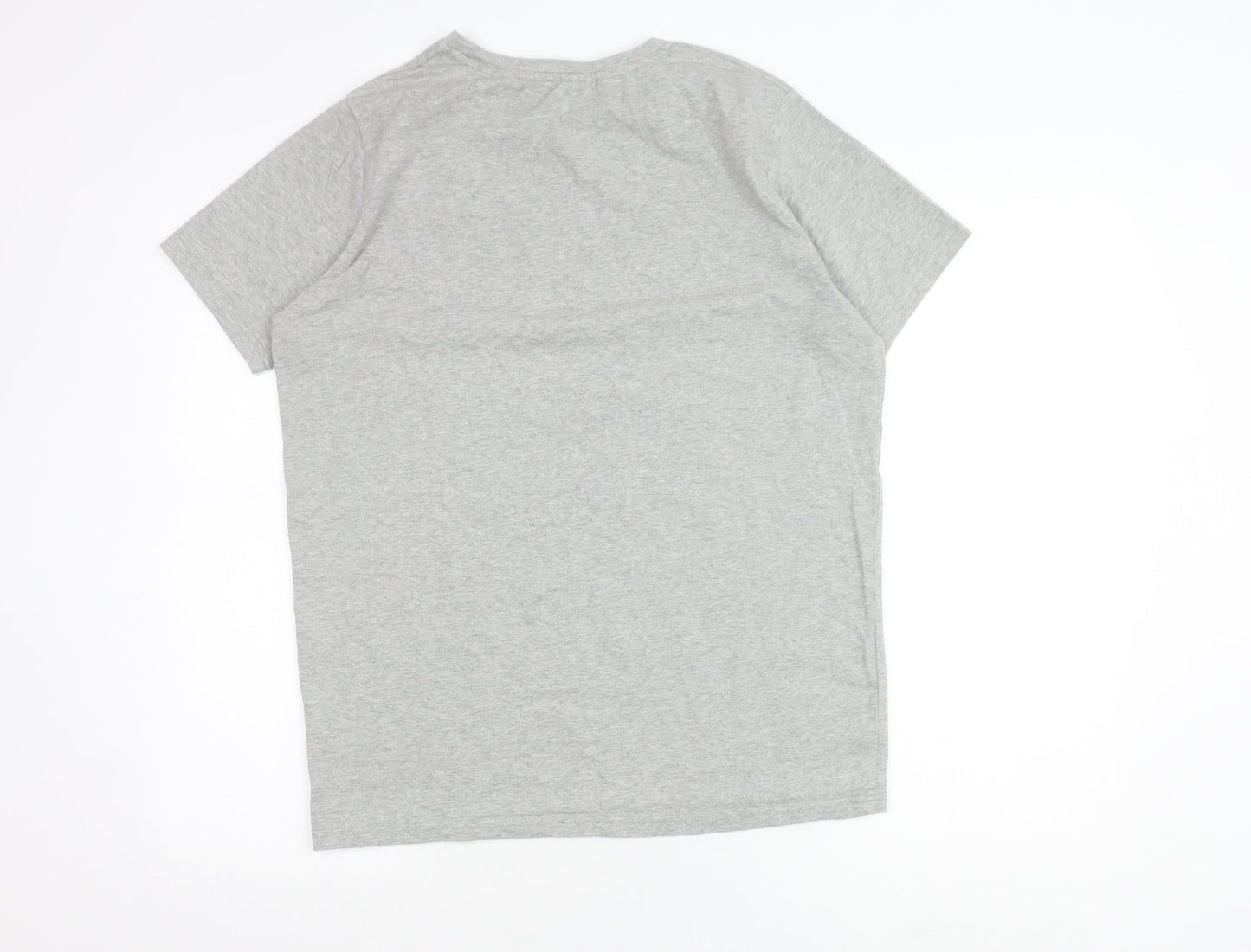 BOXRAW Men's Grey XS Crew Neck Short Sleeve Cotton T-Shirt