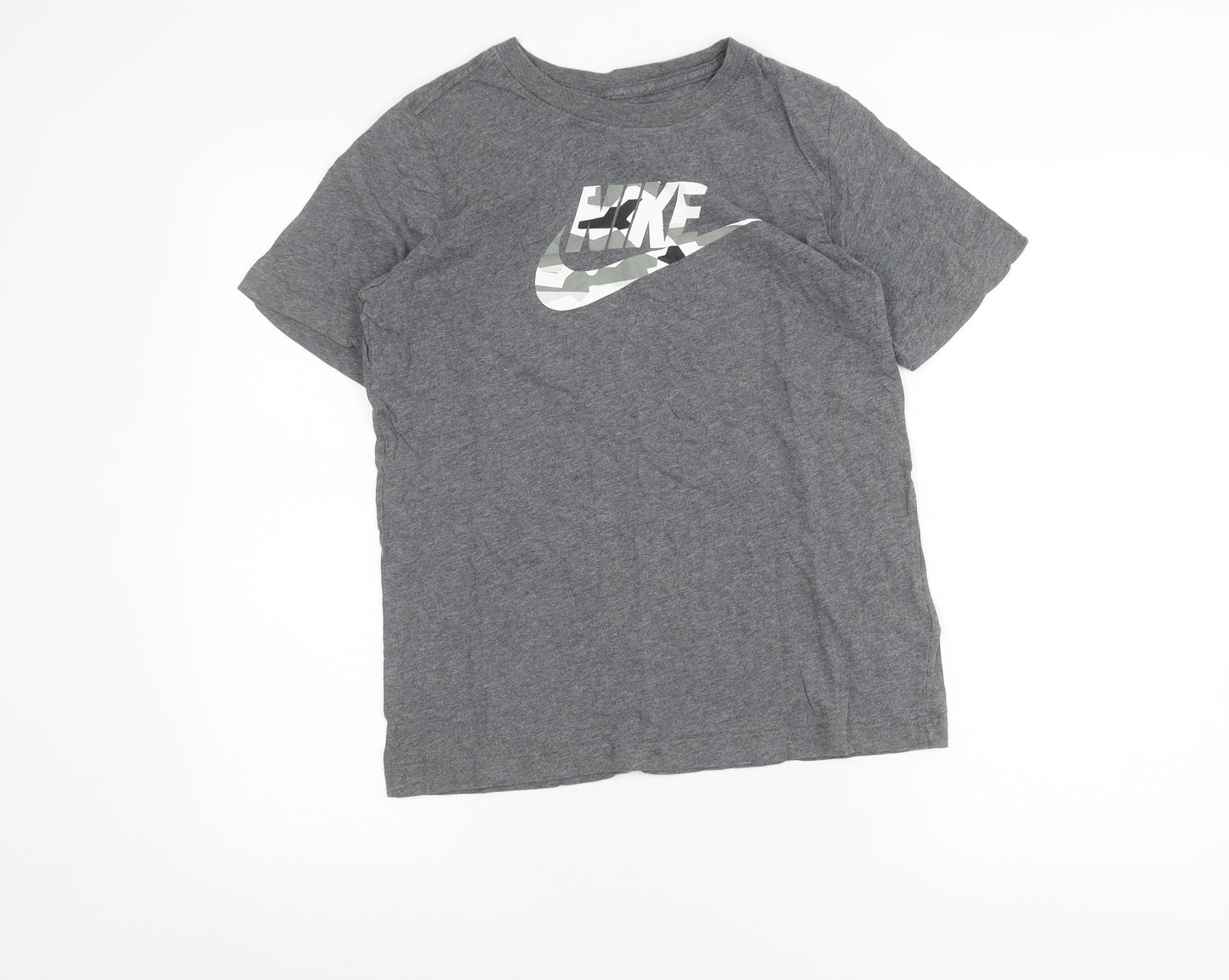 Nike Teens Grey XL Graphic Sports Logo Cotton T-Shirt
