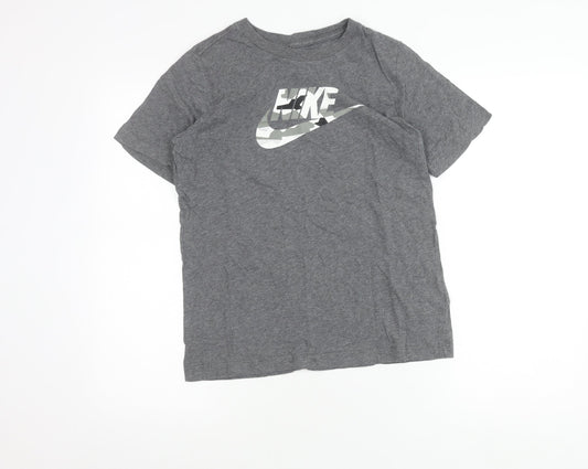 Nike Teens Grey XL Graphic Sports Logo Cotton T-Shirt