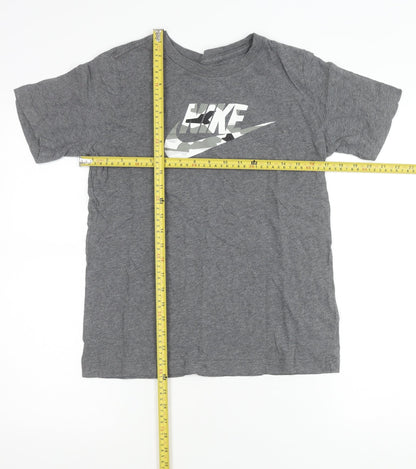 Nike Teens Grey XL Graphic Sports Logo Cotton T-Shirt