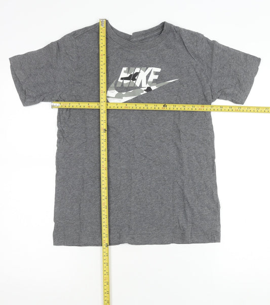 Nike Teens Grey XL Graphic Sports Logo Cotton T-Shirt