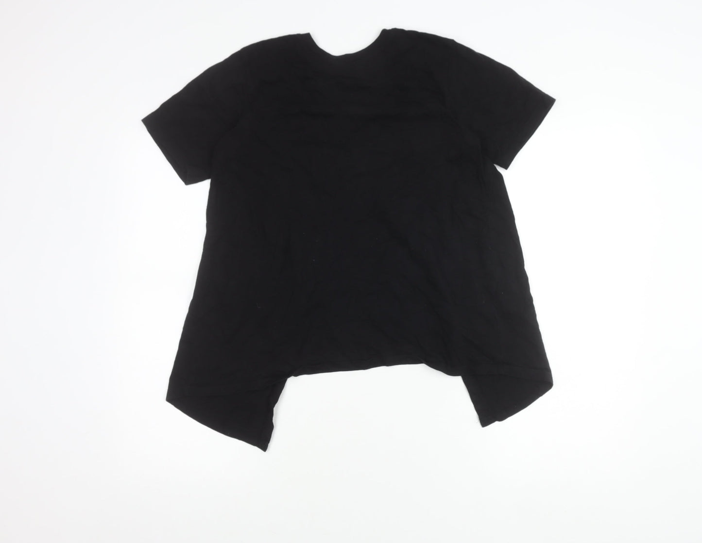 Womens UK Size 6 ASOS DESIGN Black Basic T-Shirt