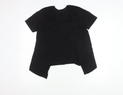 Womens UK Size 6 ASOS DESIGN Black Basic T-Shirt