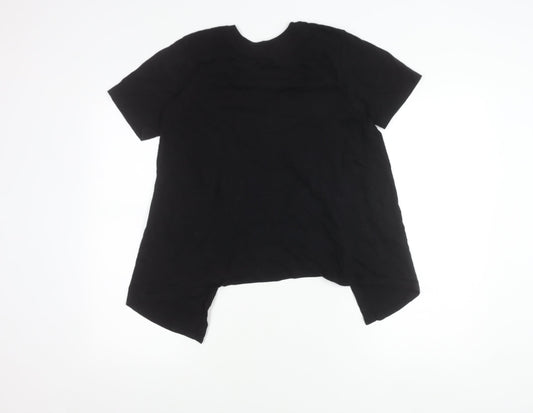 Womens UK Size 6 ASOS DESIGN Black Basic T-Shirt