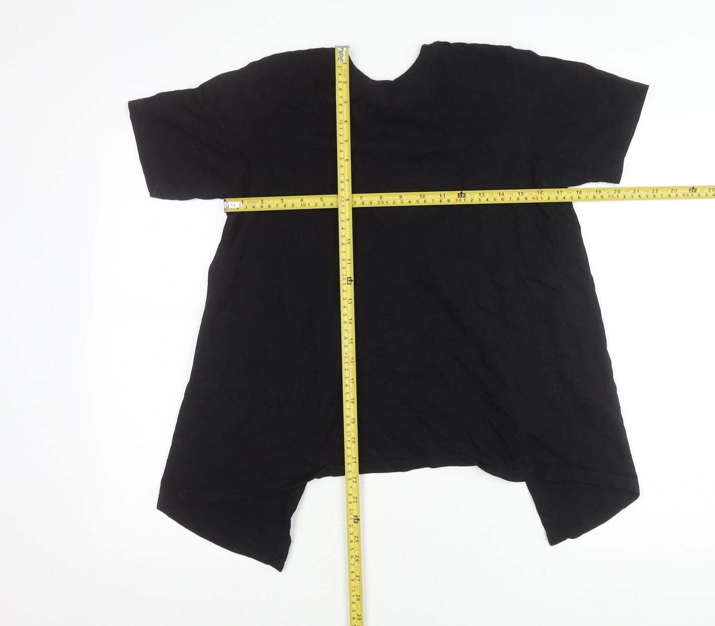 Womens UK Size 6 ASOS DESIGN Black Basic T-Shirt