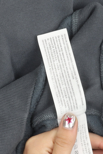 Abercrombie & Fitch Women’s Grey Small 1/4 Zip Sweatshirt Cotton Blend