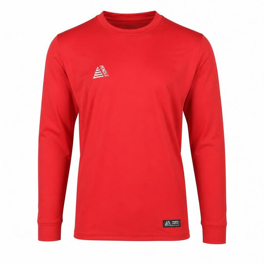 Pendle Men’s Red Long Sleeve Athletic Fit Crew Neck Sports Top M