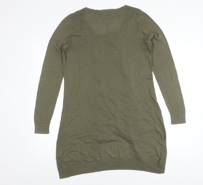 Womens UK Size 12 Marks and Spencer Green Cardigan Jumper