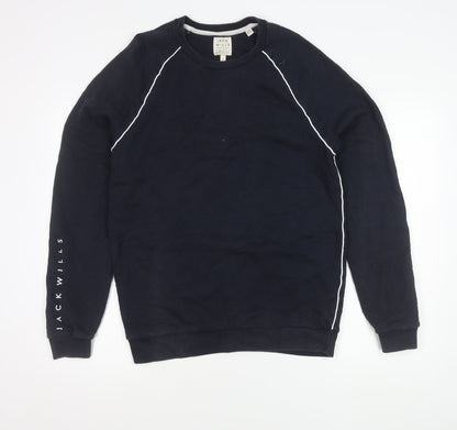 Mens UK Size M Jack Wills Blue Pullover Sweatshirt