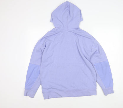 Zara Teens Purple Pullover Hoodie Size 14 Regular Fit Logo