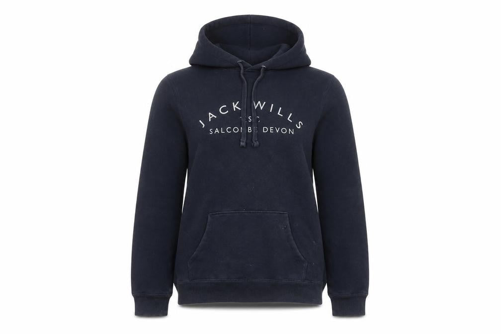 Womens UK Size 12 Jack Wills Blue Pullover Hoodie
