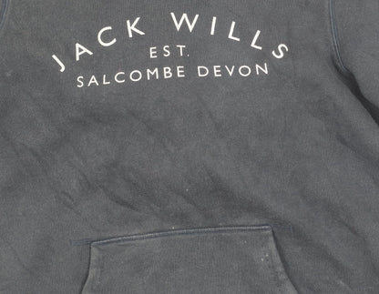 Womens UK Size 12 Jack Wills Blue Pullover Hoodie
