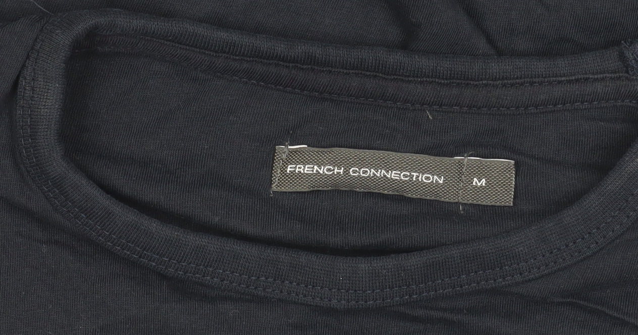 Mens UK Size M French Connection Black  T-Shirt