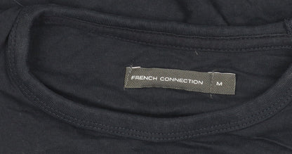 Mens UK Size M French Connection Black  T-Shirt