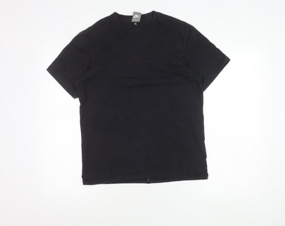 Nike Men’s Black Graphic Print T-Shirt Size S Crew Neck Cotton