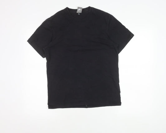Nike Men’s Black Graphic Print T-Shirt Size S Crew Neck Cotton
