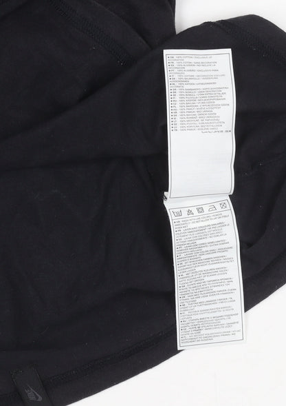Nike Men’s Black Graphic Print T-Shirt Size S Crew Neck Cotton