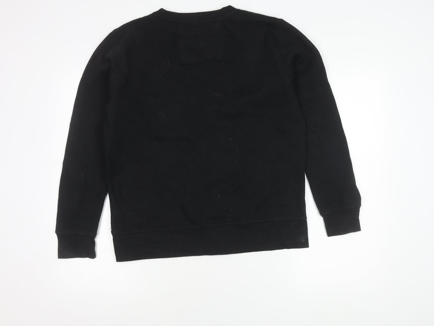 Ringspun Men’s Black Graphic Sweatshirt Small Pullover Biker Retro