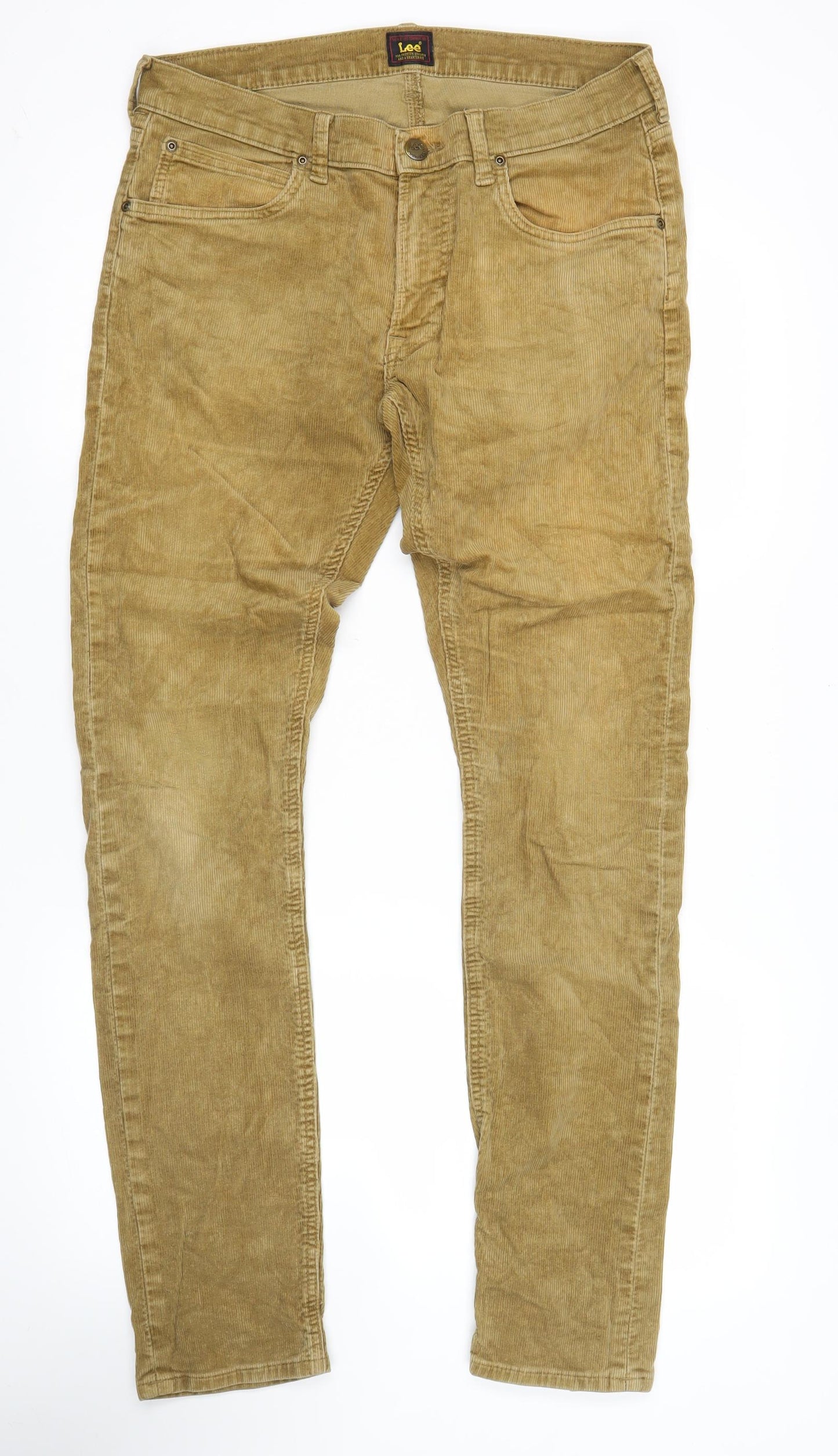 Lee Mens Brown Corduroy Slim Fit Luke Trousers W31 L34