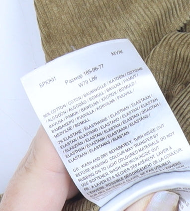 Lee Mens Brown Corduroy Slim Fit Luke Trousers W31 L34