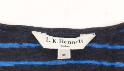 Womens UK Size M L.K. Bennett Blue Basic T-Shirt