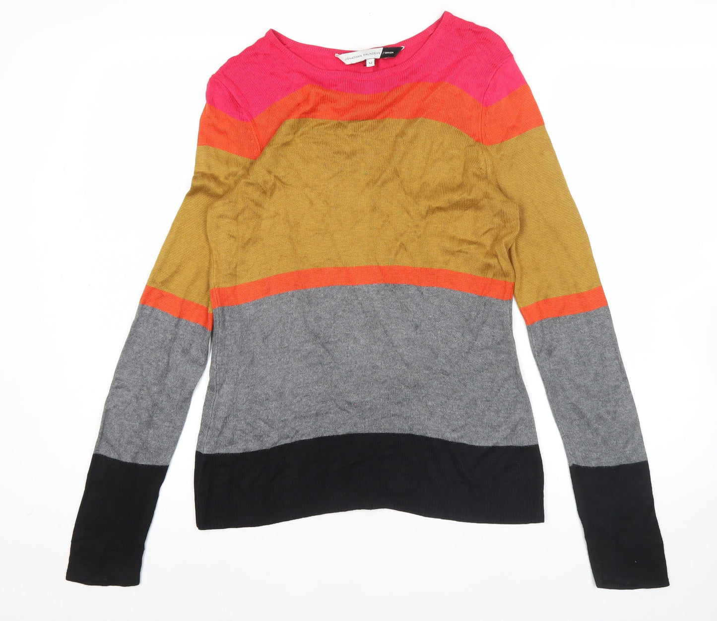 Jonathan Saunders Women’s Multicolour Striped Cardigan Size 12