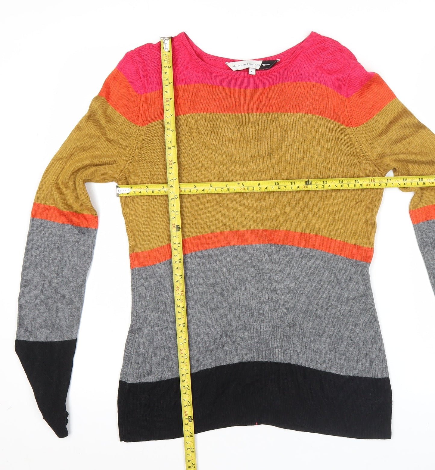 Jonathan Saunders Women’s Multicolour Striped Cardigan Size 12