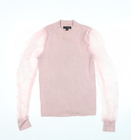 Womens UK Size M QED London Pink Pullover Jumper