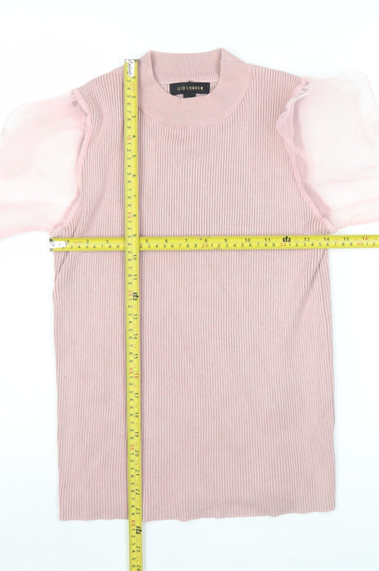 Womens UK Size M QED London Pink Pullover Jumper