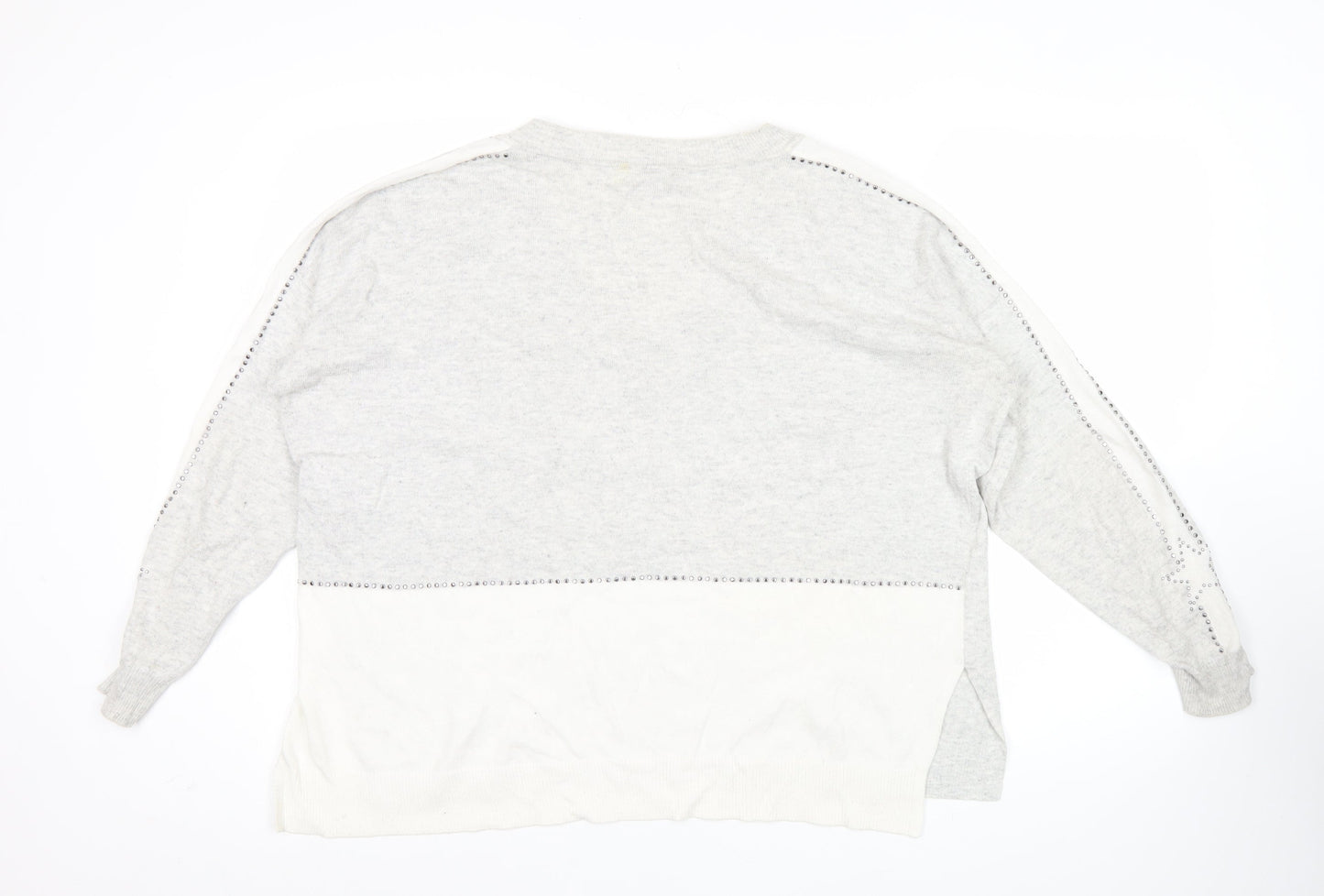 Womens UK Size L Mint Velvet Grey Pullover Jumper