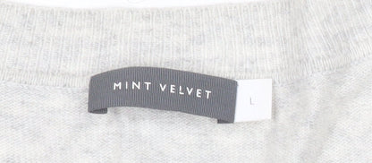 Womens UK Size L Mint Velvet Grey Pullover Jumper