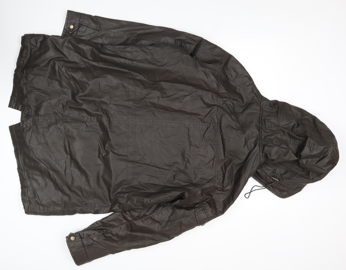 Papaya Women’s Brown Size 16 Hooded Parka Coat Cotton Mid Length