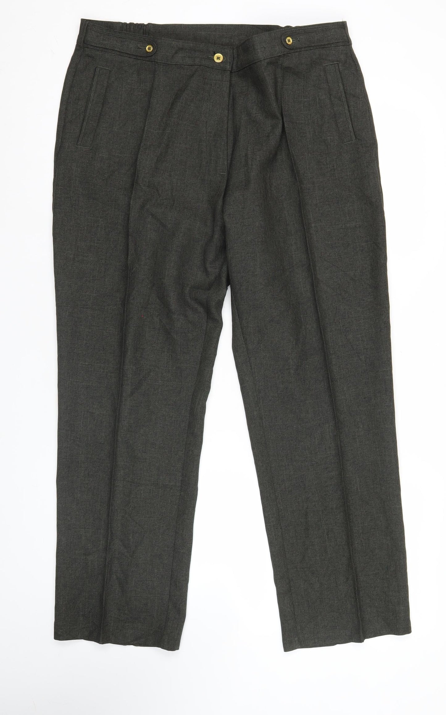 Womens UK Size XL Marks and Spencer Regular Fit Business Casual Workwear Green T