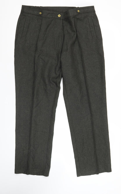 Womens UK Size XL Marks and Spencer Regular Fit Business Casual Workwear Green T
