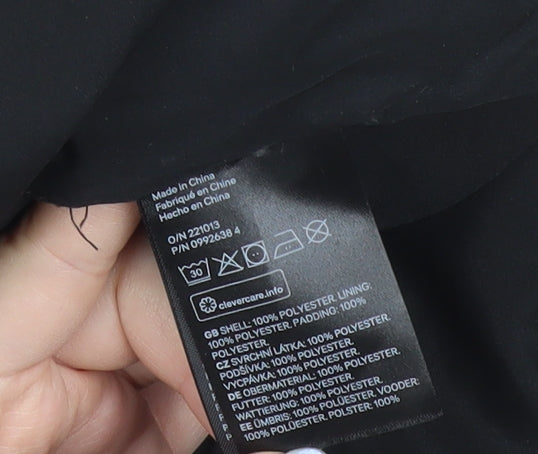 Mens UK Size XS H&M Black Puffer Jacket
