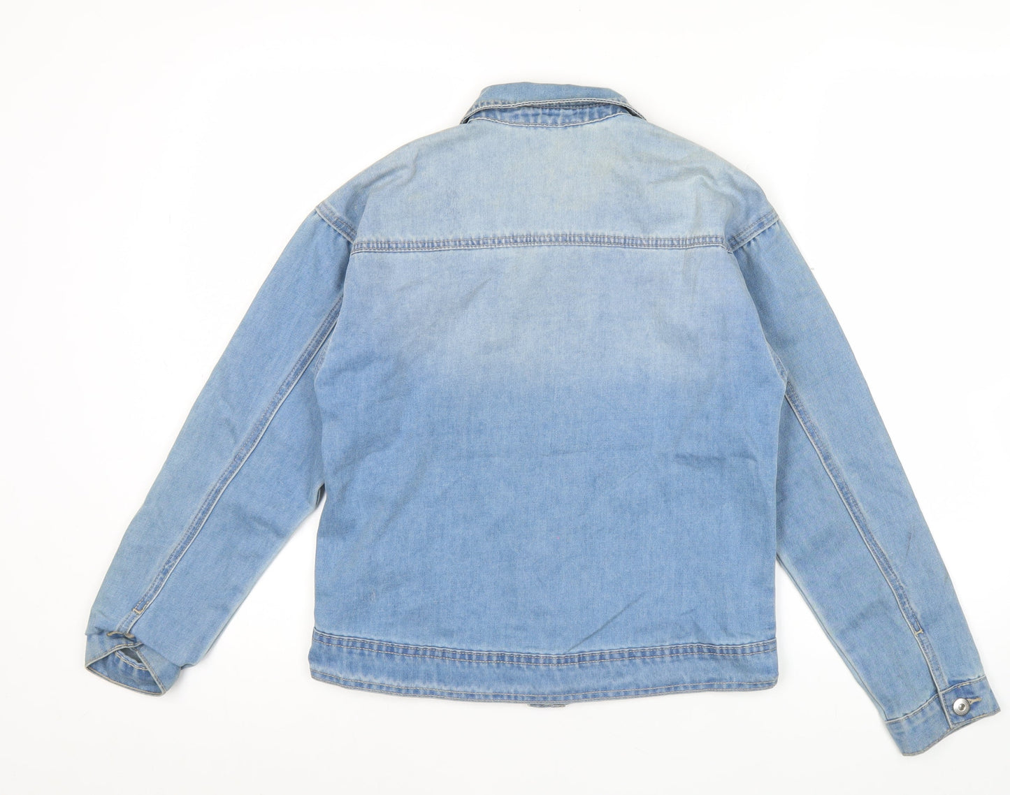 George Girls Blue Denim Sequin Shirt Jacket 12-13 Years Button Up