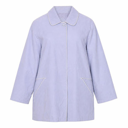 Perkertex Womens Purple Mid-Length Coat Size 10/12 Vintage Overcoat