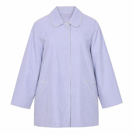 Perkertex Womens Purple Mid-Length Coat Size 10/12 Vintage Overcoat