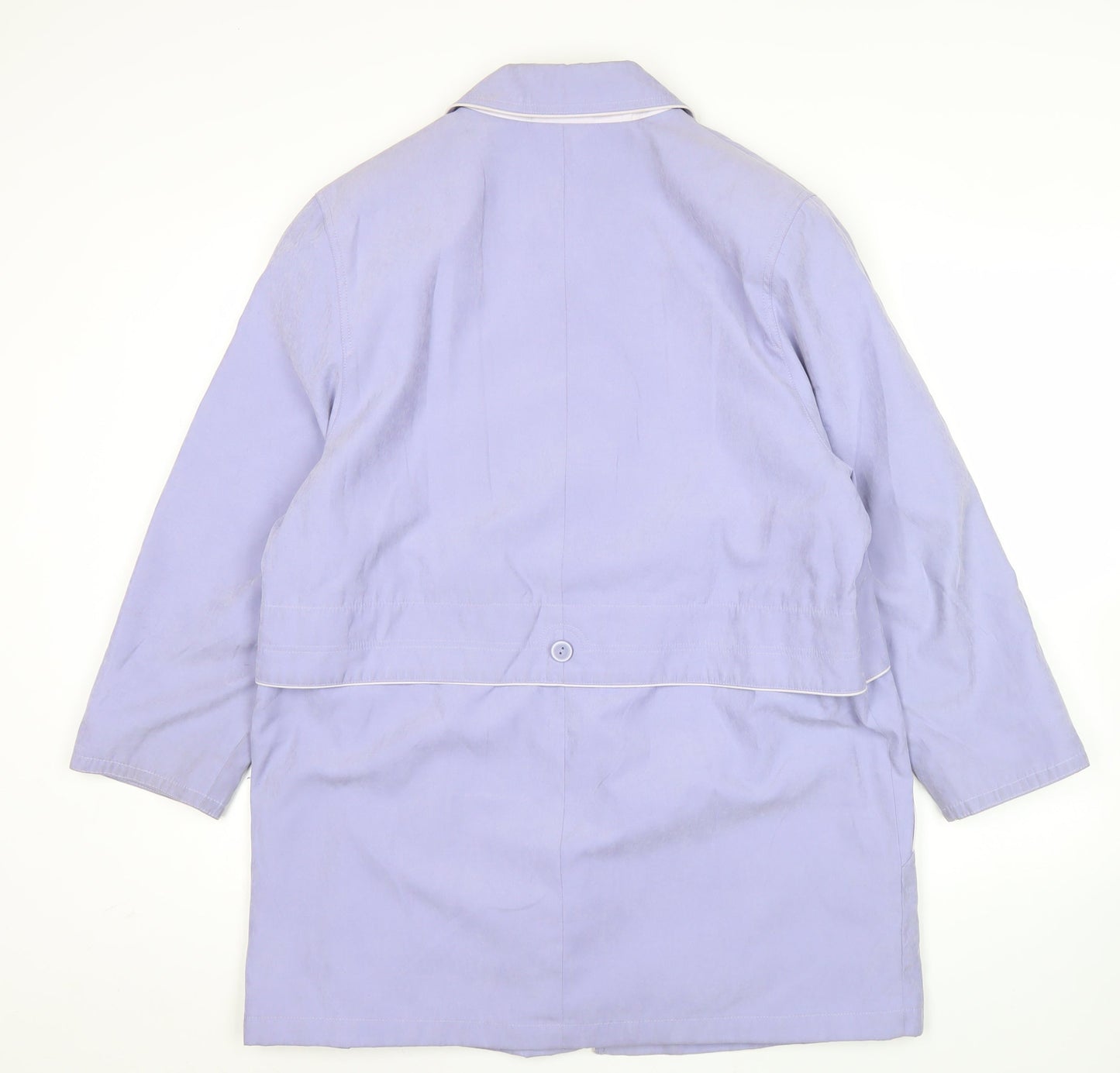 Perkertex Womens Purple Mid-Length Coat Size 10/12 Vintage Overcoat