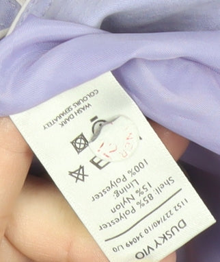 Perkertex Womens Purple Mid-Length Coat Size 10/12 Vintage Overcoat