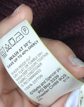 Marks and Spencer Mens Red XL Collared Cotton Pullover Jumper